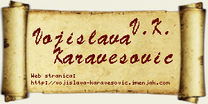 Vojislava Karavesović vizit kartica